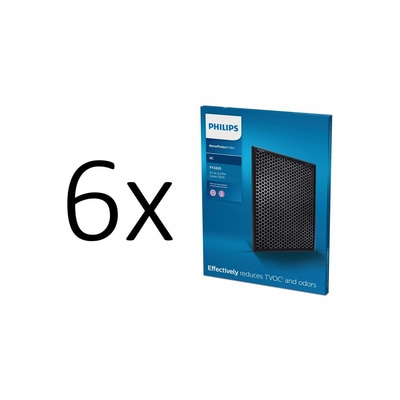 6x Philips NanoProtect Filter, reduziert TVOC und Gerüche, für Luftreiniger Serie 2000