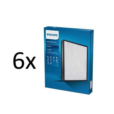 6x Philips NanoProtect Filter Series 3 FY3433 für Luftreiniger
