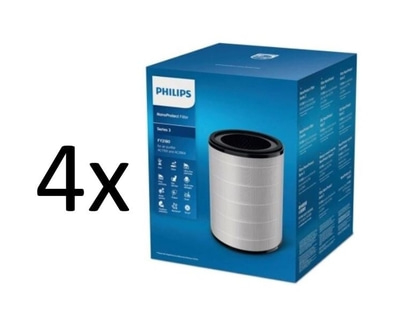 Philips Luftfilter, 4x, NanoProtect Filter, Serie 3, FY2180, für AC2889 und AC2887