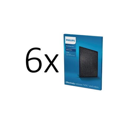 6x Philips Luftreiniger Filter, reduziert TVOC und Gerüche, FY1413