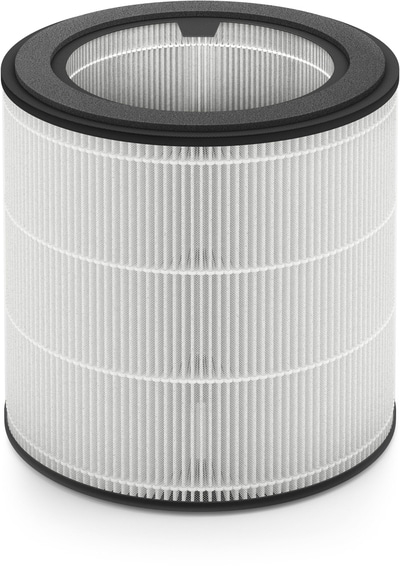 Luftfilter, zylindrisch, weiß, mit schwarzem Rahmen, für Luftreiniger, Filterelement